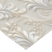 Weißer Elfenbeinturner Acanthus Mittlerer Tischläu Mittelgroßer Tischläufer (Ecke)