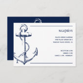 Weißer Empfang der Nautischen Marine Begleitkarte (Vorne/Hinten)