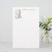 Weißer Engel Briefpapier (Stehend Vorderseite)