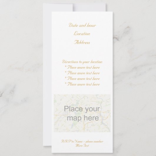 Weißer Engel Einladung (Rückseite)