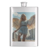 Weißer Engel Flachmann (Vorderseite)