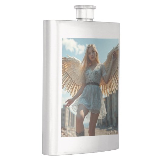 Weißer Engel Flachmann (Rechts)