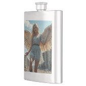 Weißer Engel Flachmann (Links)