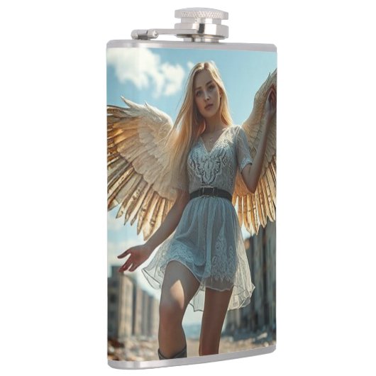 Weißer Engel Flachmann (Rechts)