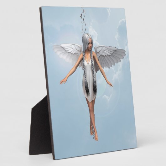 Weißer Engel Fotoplatte (Seite)