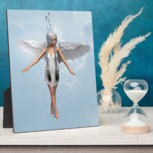 Weißer Engel Fotoplatte