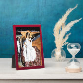 Weißer Engel Fotoplatte (Seite)