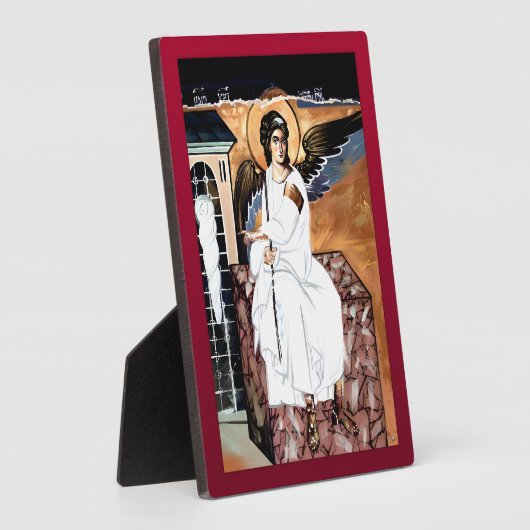 Weißer Engel Fotoplatte (Seite)