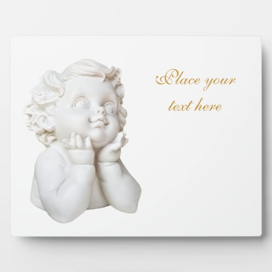 Weißer Engel Fotoplatte (Vorderseite)