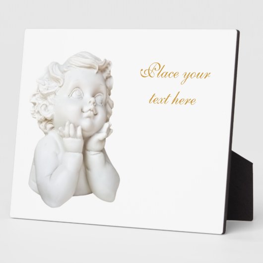 Weißer Engel Fotoplatte (Seite)