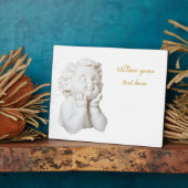 Weißer Engel Fotoplatte (Seite)