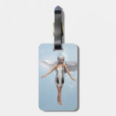 Weißer Engel Gepäckanhänger (Rückseite vertikal)