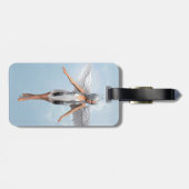 Weißer Engel Gepäckanhänger (Rückseite horizontal)