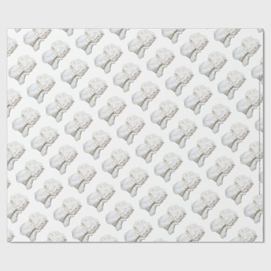 Weißer Engel Geschenkpapier (Flach)