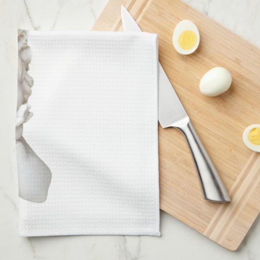 Weißer Engel Geschirrtuch (Viertel Falte)