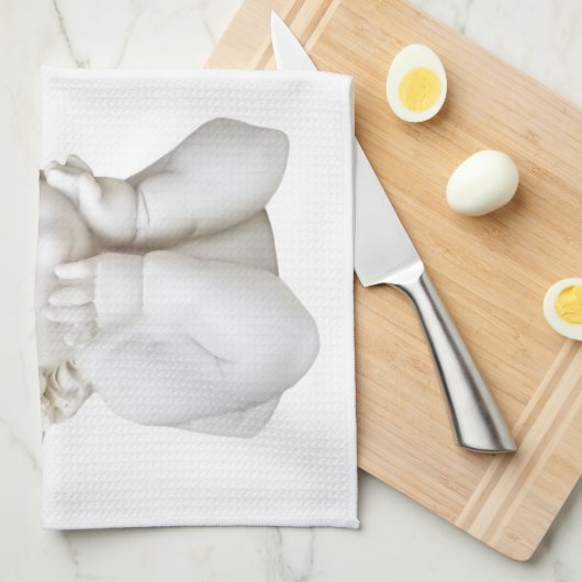 Weißer Engel Küchentuch (Viertel Falte)