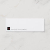 Weißer Engel - Lesezeichen Mini Visitenkarte (Rückseite)