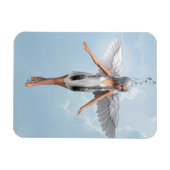 Weißer Engel Magnet (Horizontal)