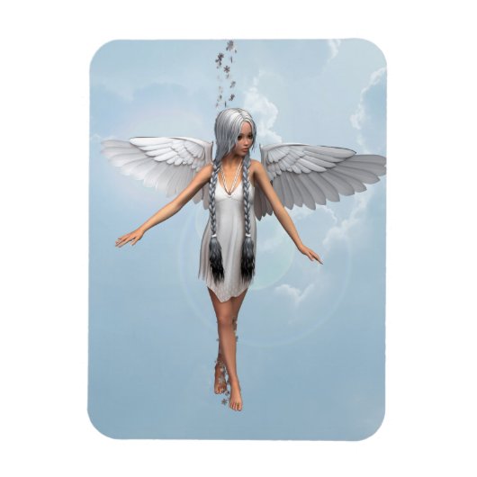 Weißer Engel Magnet (Vertikal)