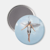 Weißer Engel Magnet (Vorderseite/Rückseite)