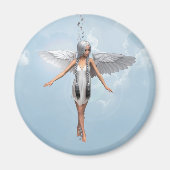 Weißer Engel Magnet (Vorne)