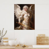 Weißer Engel Poster (Küche)