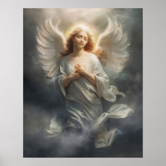 Weißer Engel Poster (Vorne)