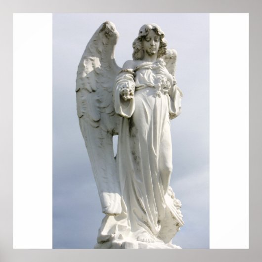 Weißer Engel Poster (Vorne)