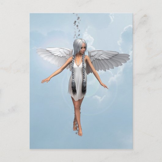 Weißer Engel Postkarte (Vorderseite)