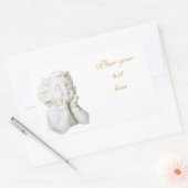 Weißer Engel Rechteckiger Aufkleber (Umschlag)