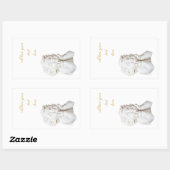 Weißer Engel Rechteckiger Aufkleber (Blatt)