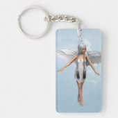 Weißer Engel Schlüsselanhänger (Vorderseite)