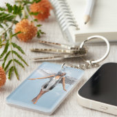 Weißer Engel Schlüsselanhänger (Vorderseite rechts)