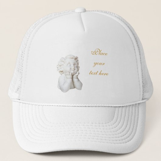 Weißer Engel Truckerkappe (Vorderseite)