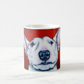 Weißer englischer Bullterrier Kaffeetasse (Mittel)