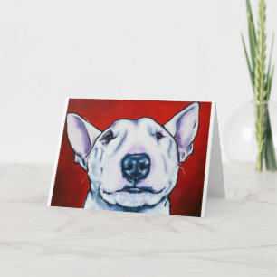 Weißer englischer Bullterrier Karte
