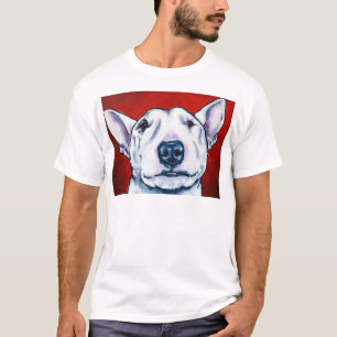 Weißer englischer Bullterrier T-Shirt