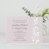 Weißer Eukalyptus auf der Christlichen Hochzeit vo Einladung (Stehend Vorderseite)