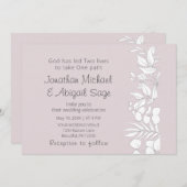 Weißer Eukalyptus auf der Christlichen Hochzeit vo Einladung (Vorne/Hinten)