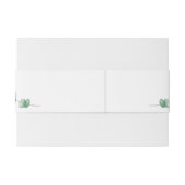 Weißer Eukalyptus-Envy Einladungsbanderole (Rückseitenbeispiel)