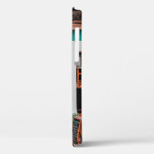 WEISSER FAHRRAD PARKIERT NEBEN AQUAMARIN GEMALTEM  Case-Mate iPhone HÜLLE (Rückseite / Links)