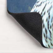 Weißer Falke Mousepad (Ecke)