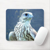 Weißer Falke Mousepad (Mit Mouse)