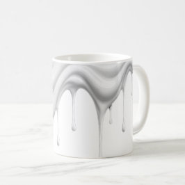 Weißer Farbgang. Kaffeetasse