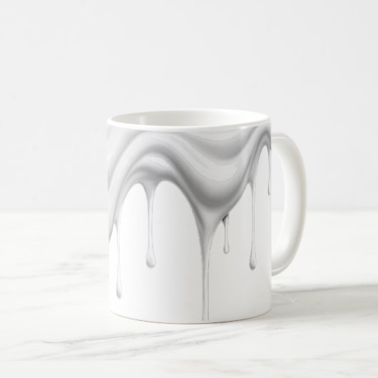 Weißer Farbgang. Kaffeetasse (VorderseiteRechts)