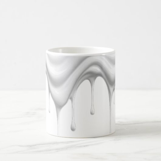 Weißer Farbgang. Kaffeetasse (Mittel)