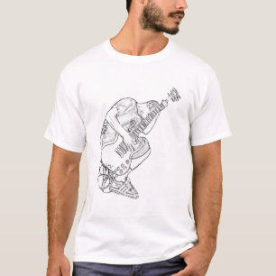 Weißer Felsen-Typ T-Shirt