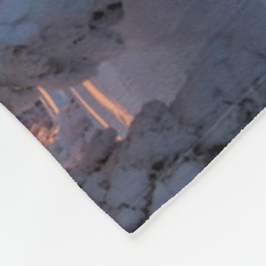 Weißer Fisch, Montana Fleecedecke (Ecke)