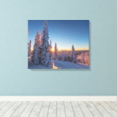 Weißer Fisch, Montana Leinwanddruck (Insitu (Holzboden))