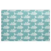 Weißer Fisch Stoff (Fat Quarter (45,7 x 55,9 cm))